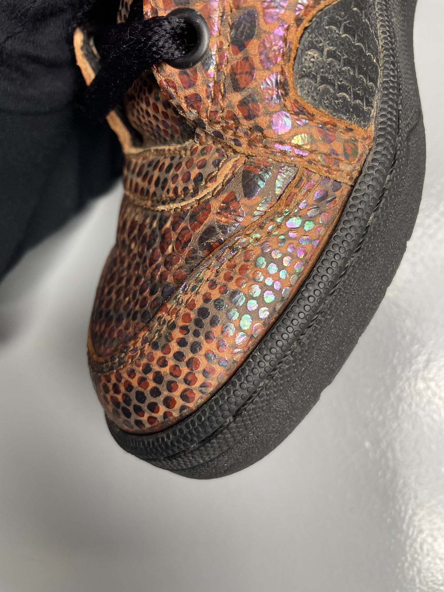 adidas Originals by Jeremy Scott A/W 2013 JS Instinct Hi "Rainbow Snakeskin" - size 37 1/3