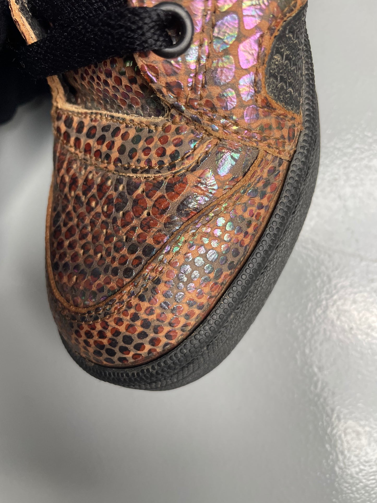 adidas Originals by Jeremy Scott A/W 2013 JS Instinct Hi "Rainbow Snakeskin" - size 37 1/3