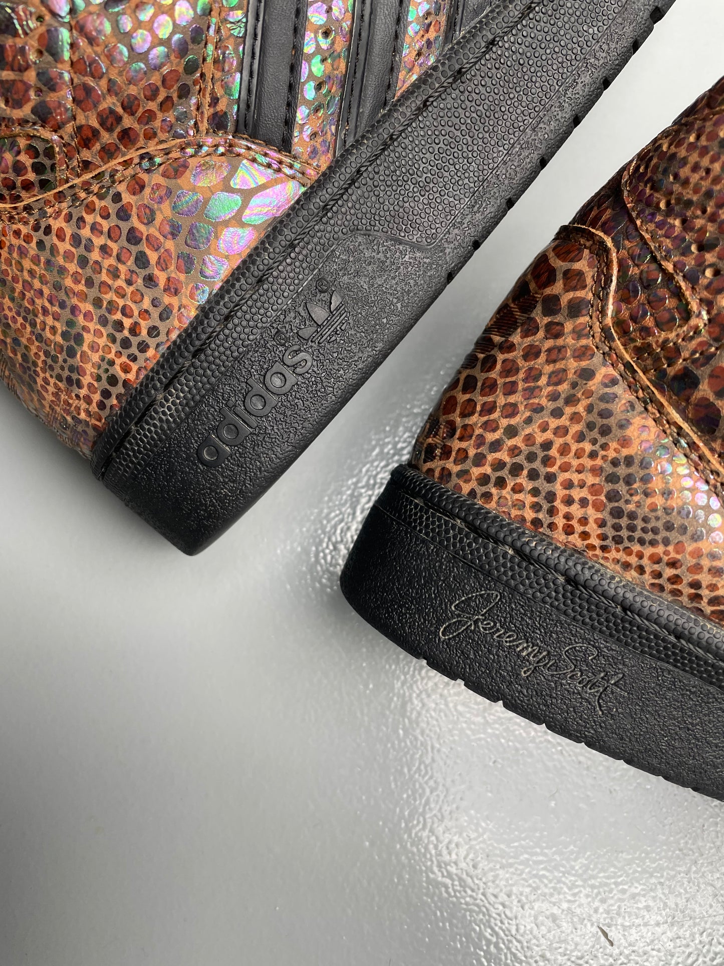 adidas Originals by Jeremy Scott A/W 2013 JS Instinct Hi "Rainbow Snakeskin" - size 37 1/3
