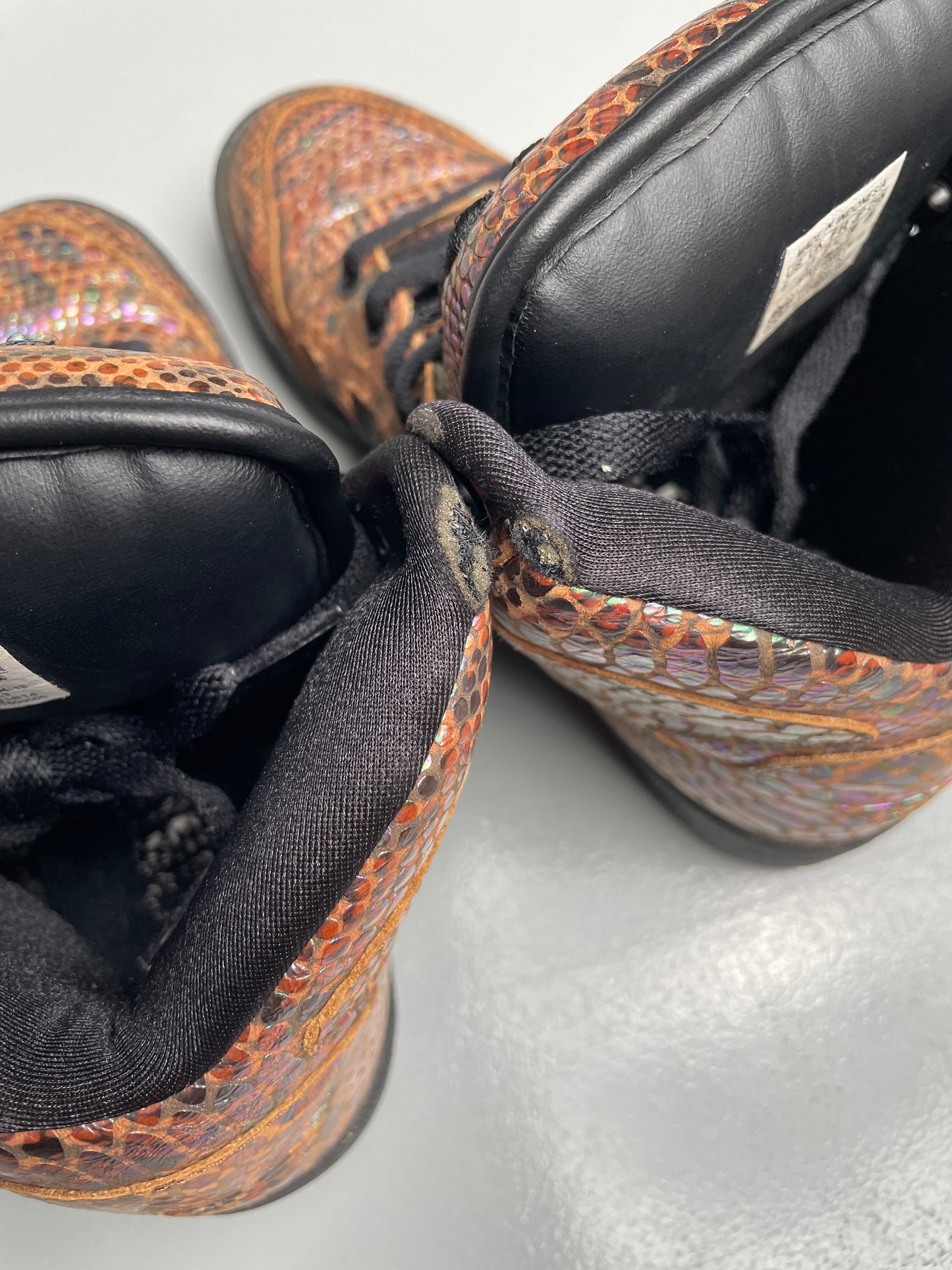 adidas Originals by Jeremy Scott A/W 2013 JS Instinct Hi "Rainbow Snakeskin" - size 37 1/3