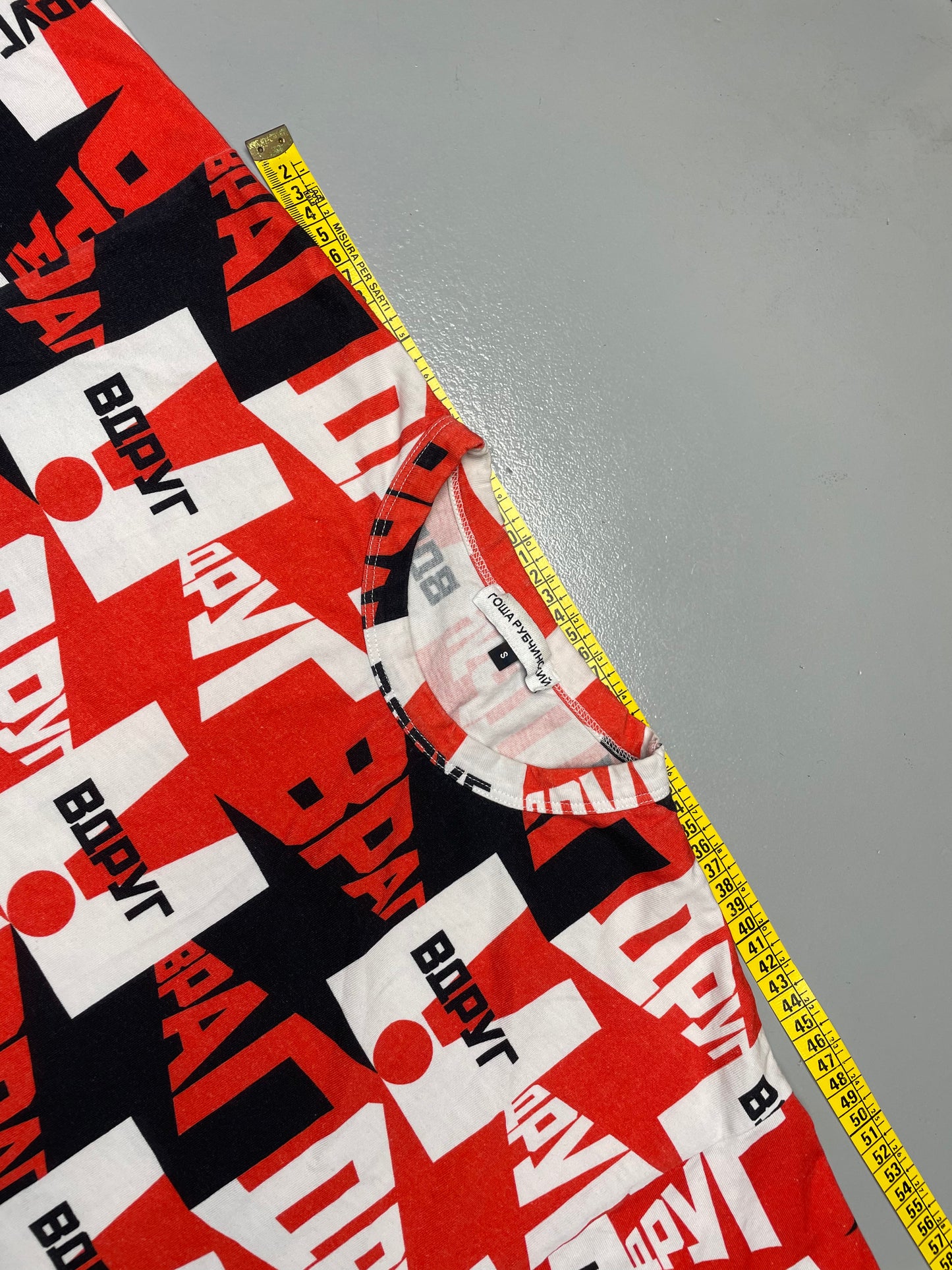 Gosha Rubchinskiy A/W 2018 "Friend Suddenly Enemy" t-shirt - size S