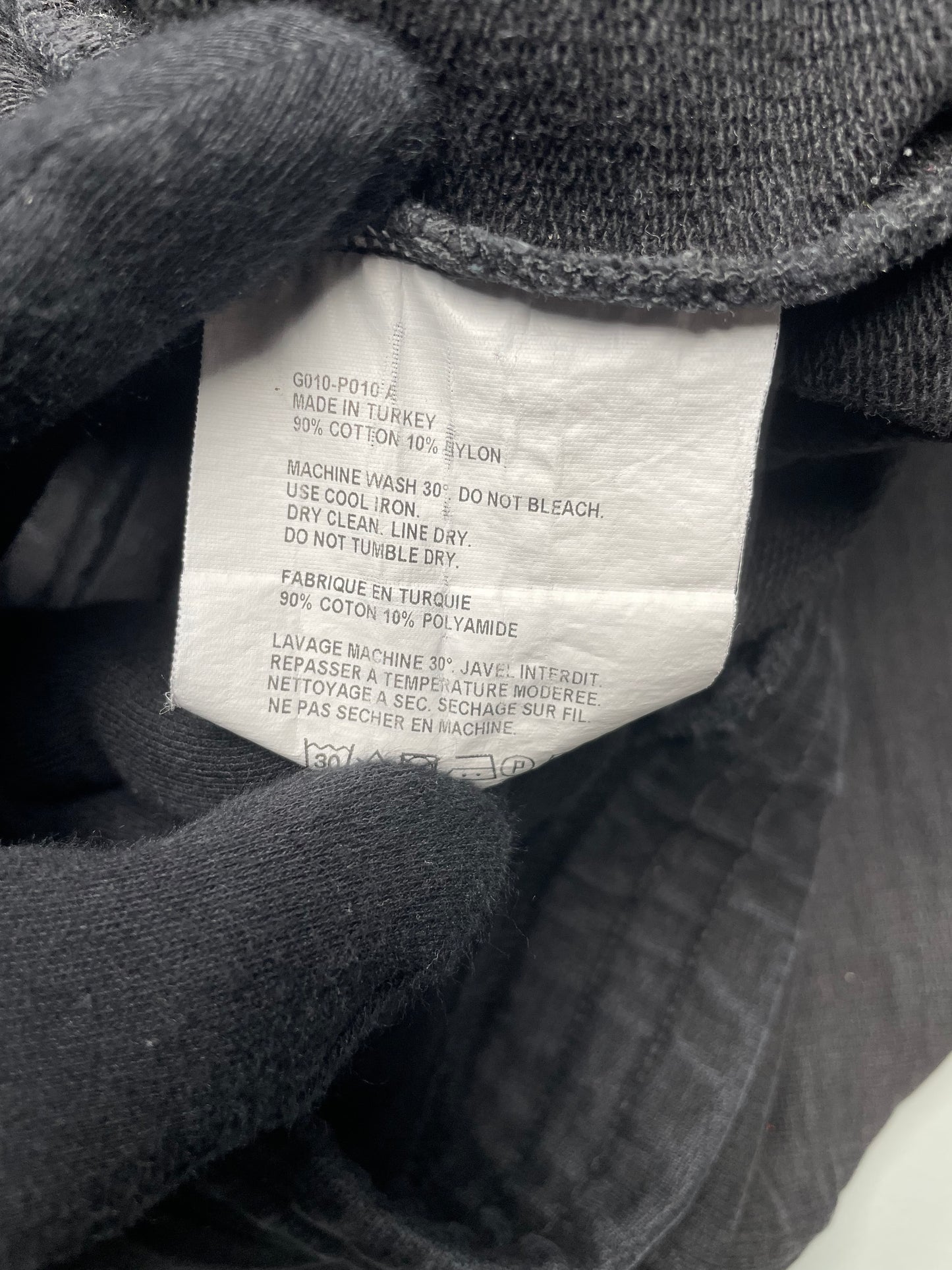 Gosha Rubchinskiy S/S 2017 logo sweatpants (black) - size L