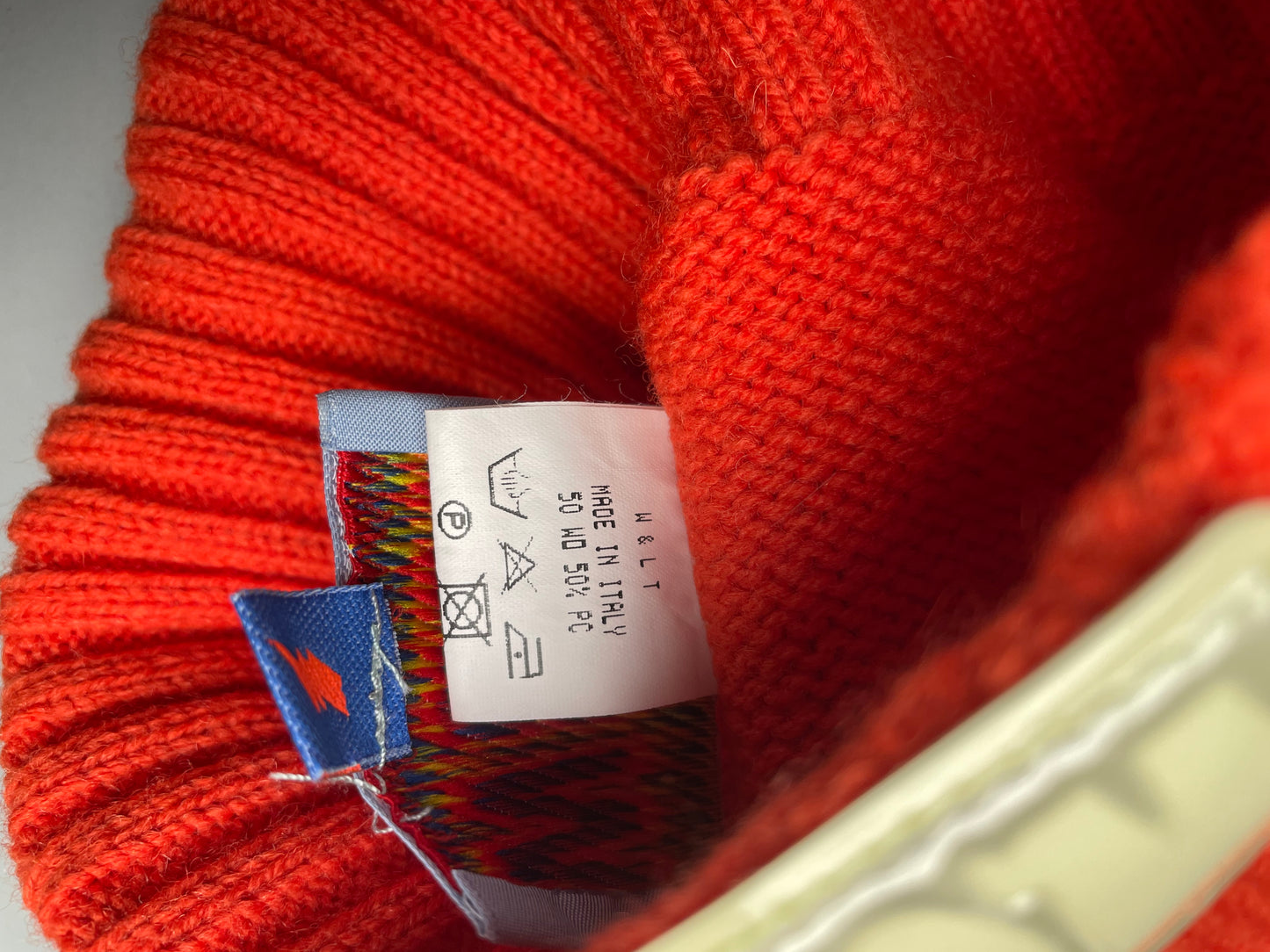 vintage Walter Van Beirendonck Wild & Lethal Trash wool beanie (orange)