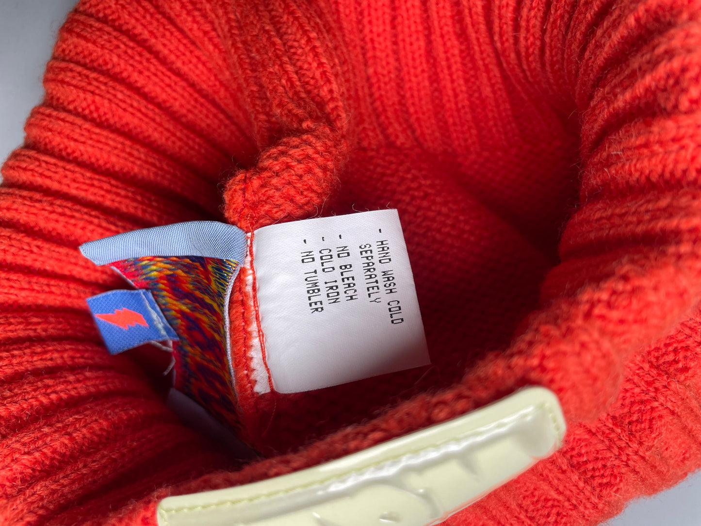 vintage Walter Van Beirendonck Wild & Lethal Trash wool beanie (orange)
