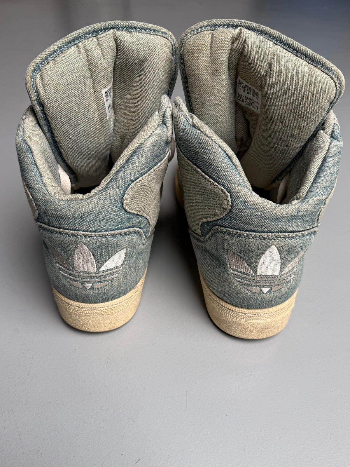 adidas Originals by Jeremy Scott S/S 2014 JS Instinct Hi Denim - size 44 2/3