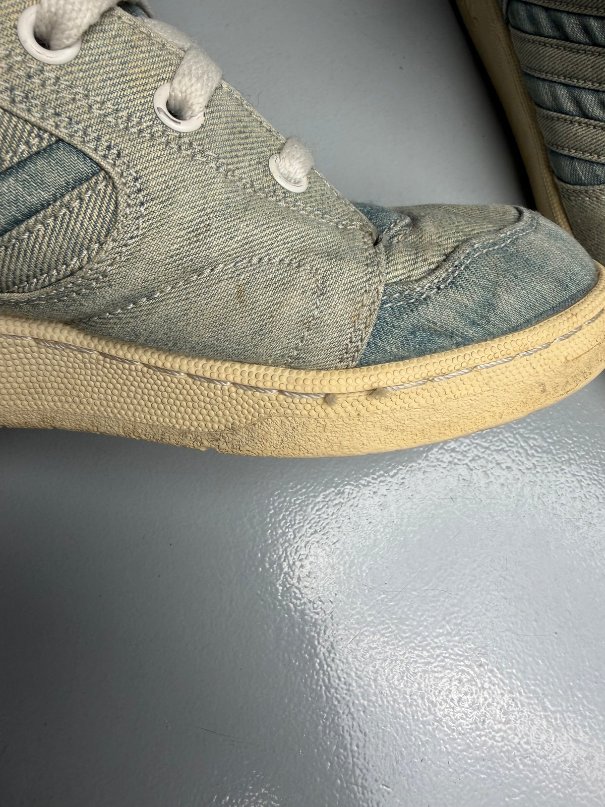 adidas Originals by Jeremy Scott S/S 2014 JS Instinct Hi Denim - size 44 2/3