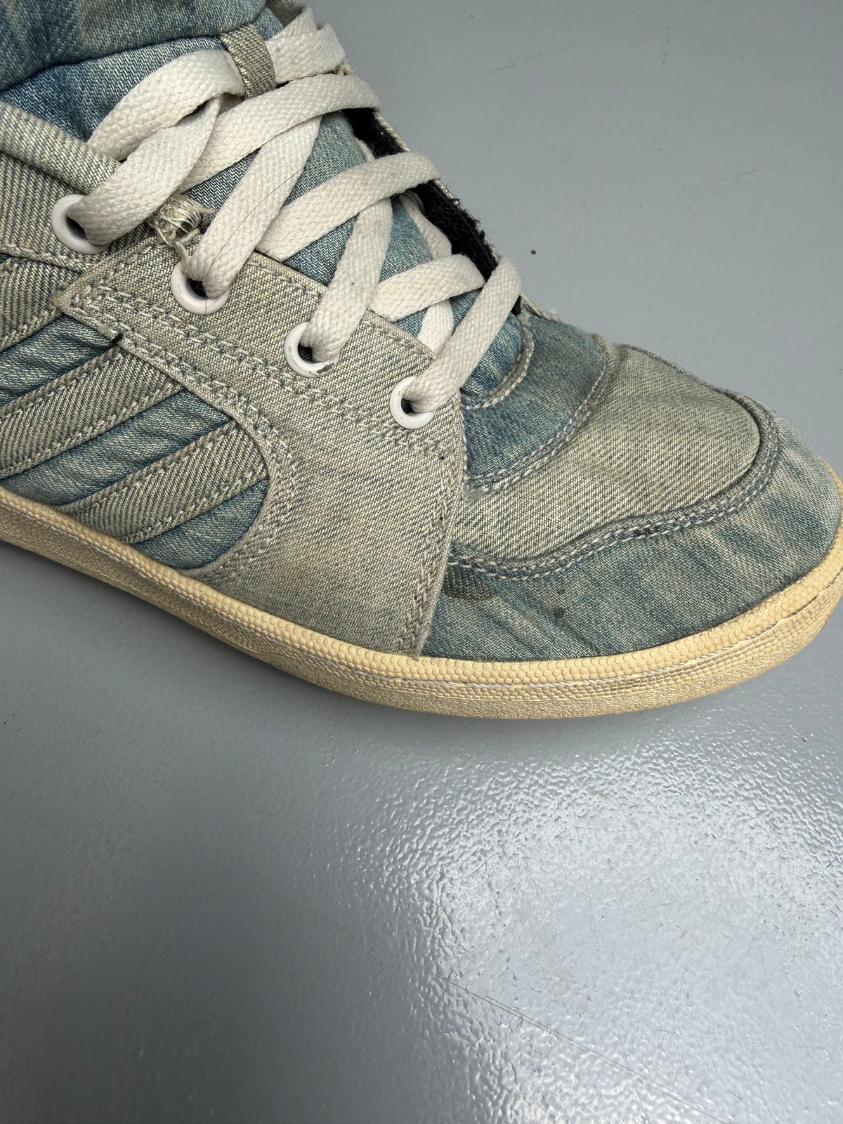 adidas Originals by Jeremy Scott S/S 2014 JS Instinct Hi Denim - size 44 2/3