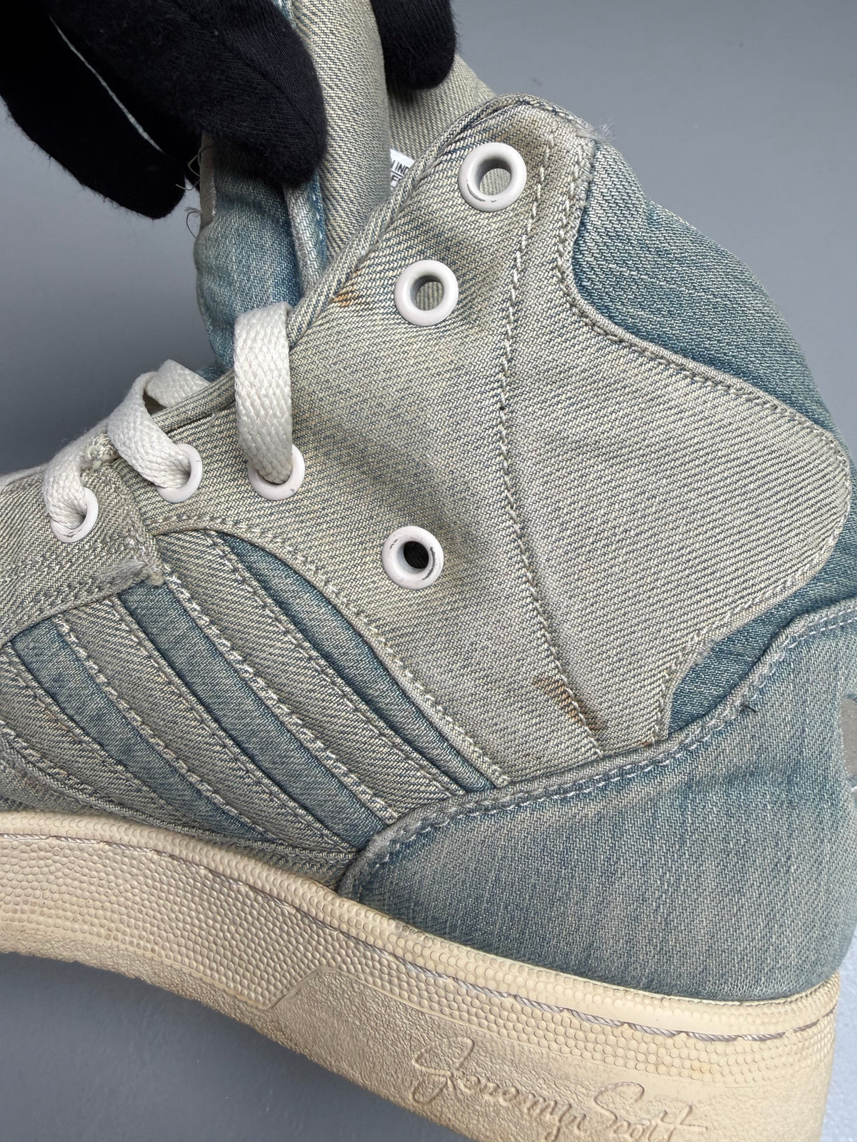 adidas Originals by Jeremy Scott S/S 2014 JS Instinct Hi Denim - size 44 2/3