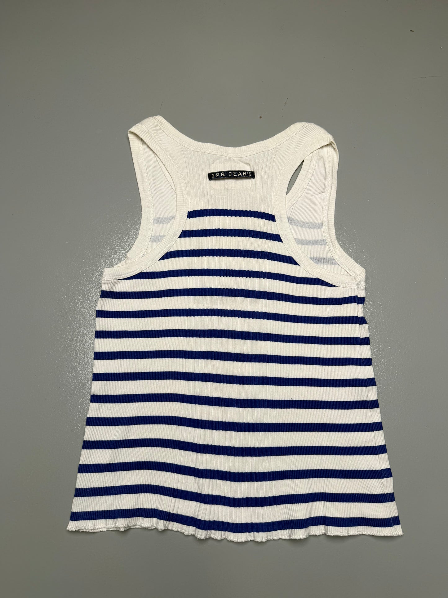 2000's JPG.Jean's striped tank top