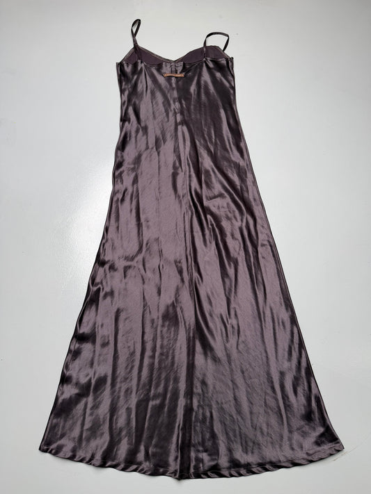 1990's Gaultier Jean's satin maxi dress - size 40