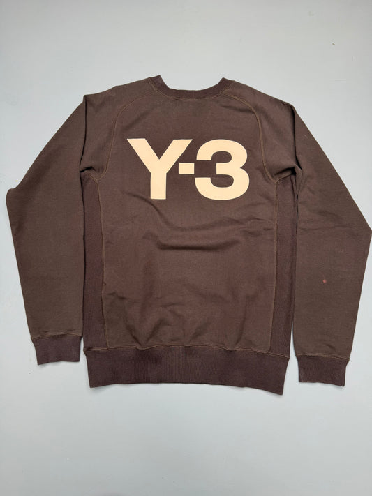 Y-3 A/W 2007 classic lightweight back logo crewneck - men's size S