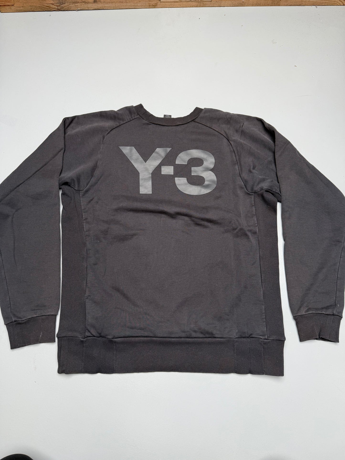 Y-3 A/W 2014 classic back logo crewneck - men's size M
