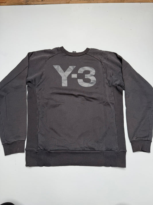 Y-3 A/W 2014 classic back logo crewneck - men's size M
