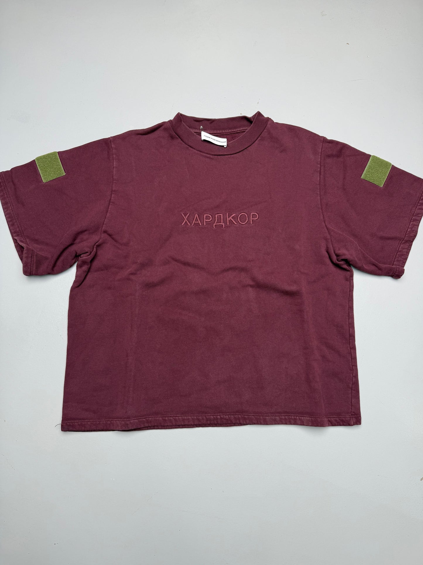 Gosha Rubchinskiy A/W 2016 "Hardcore" short sleeve oversized sweatshirt - size XS