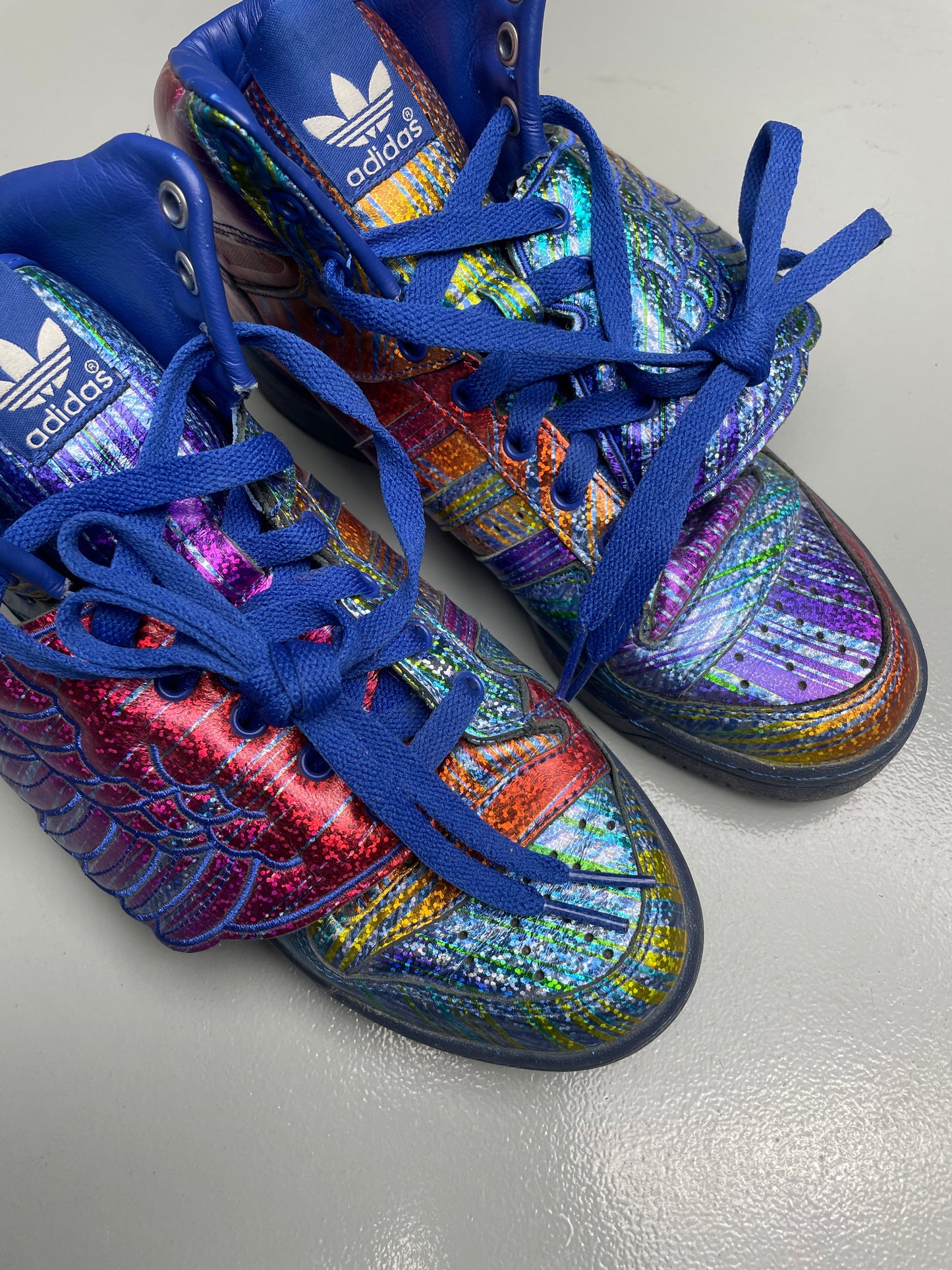 adidas Originals by Jeremy Scott S/S 2013 JS Wings "Hologram" - size 39 1/3