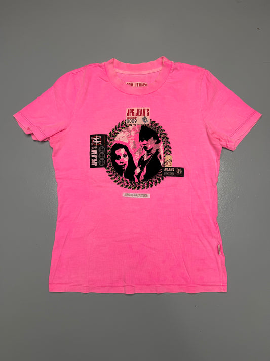 2000's JPG.Jean's velvet print t-shirt - women's size XS
