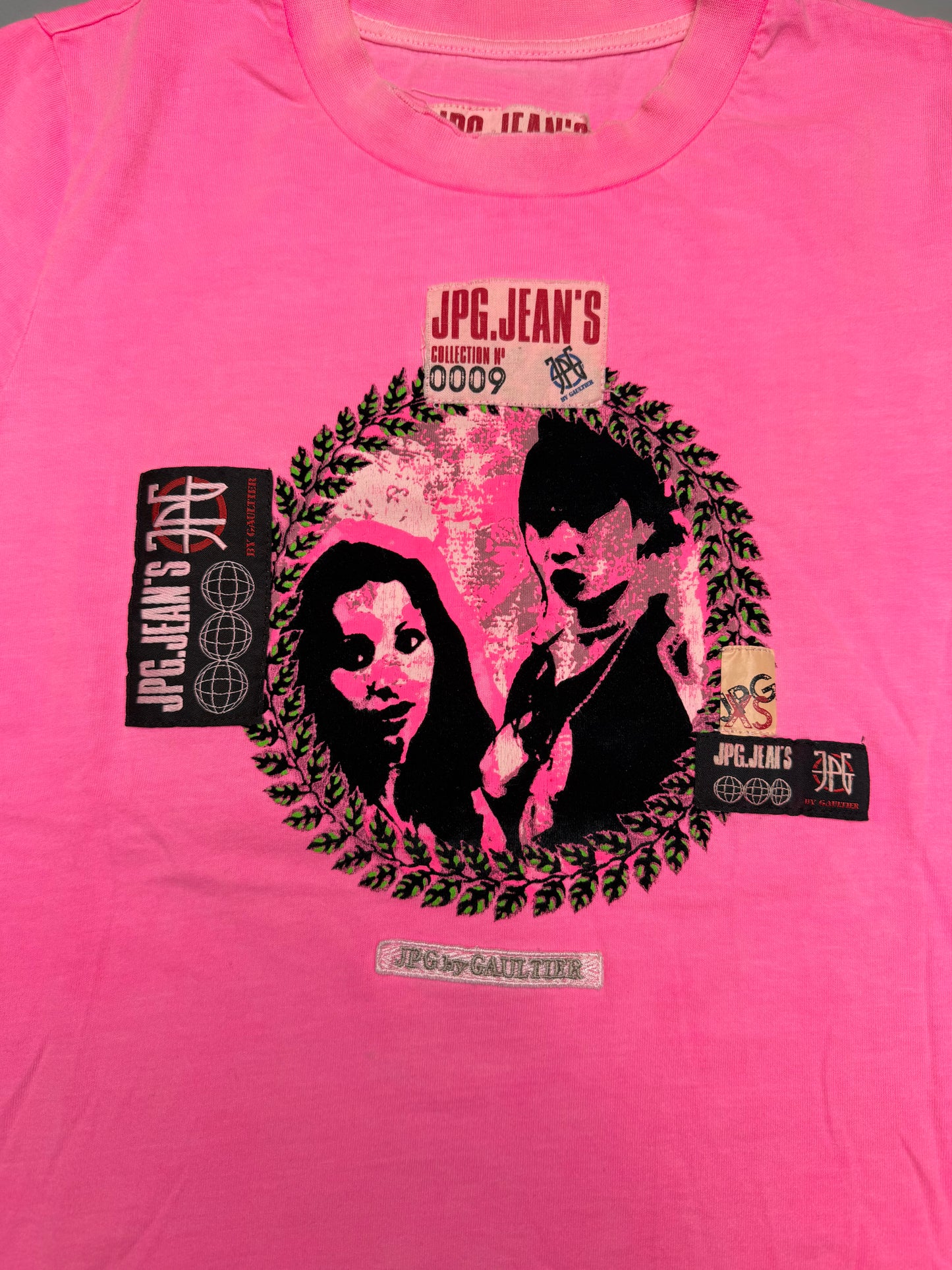 2000's JPG.Jean's velvet print t-shirt - women's size XS