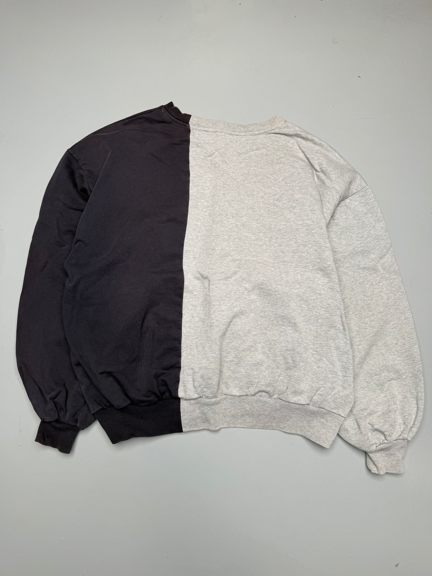 Gosha Rubchinskiy S/S 2018 split crewneck (grey/navy) - size M