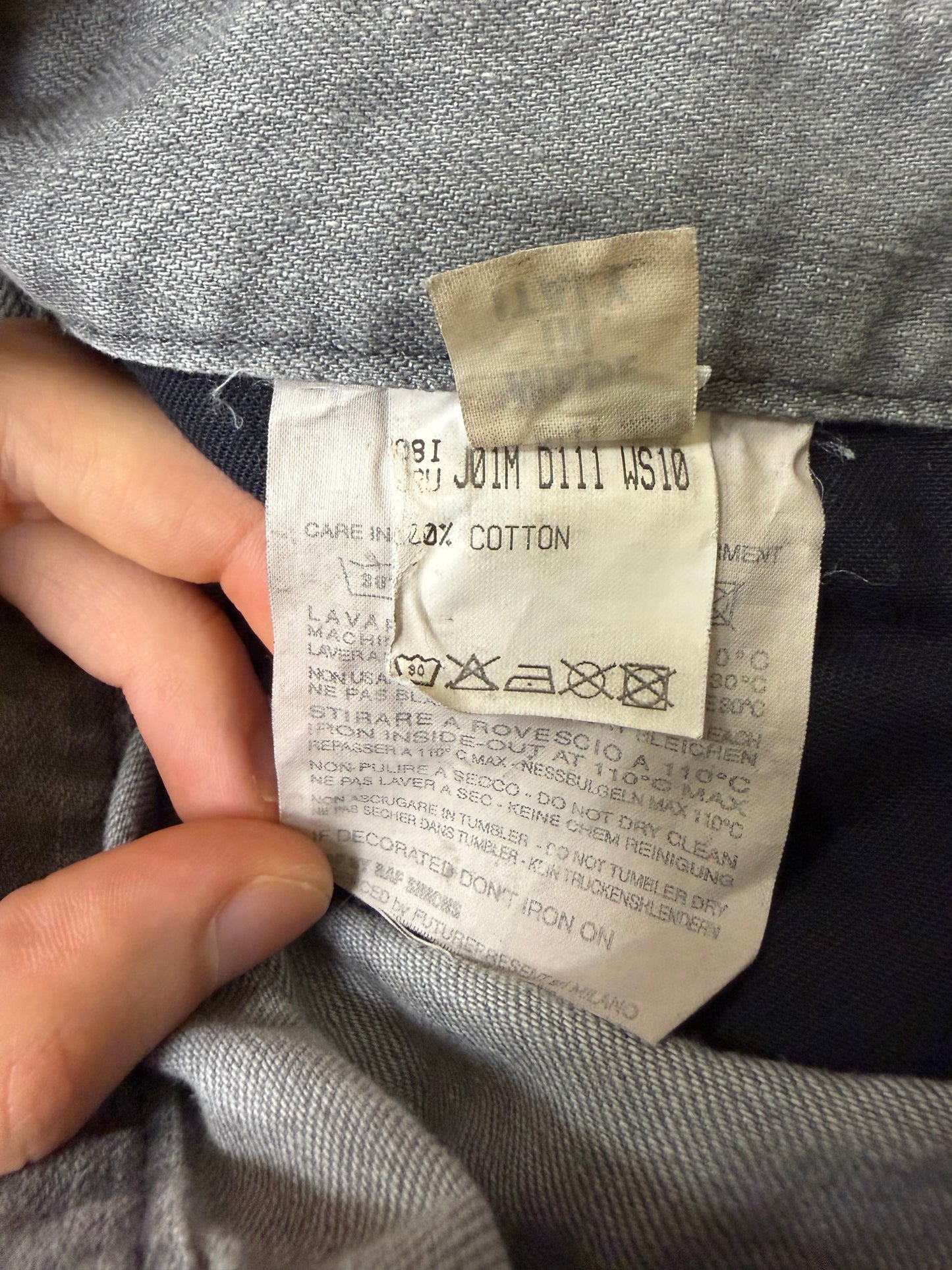 RAF by Raf Simons A/W 2008 grey jeans - size 34