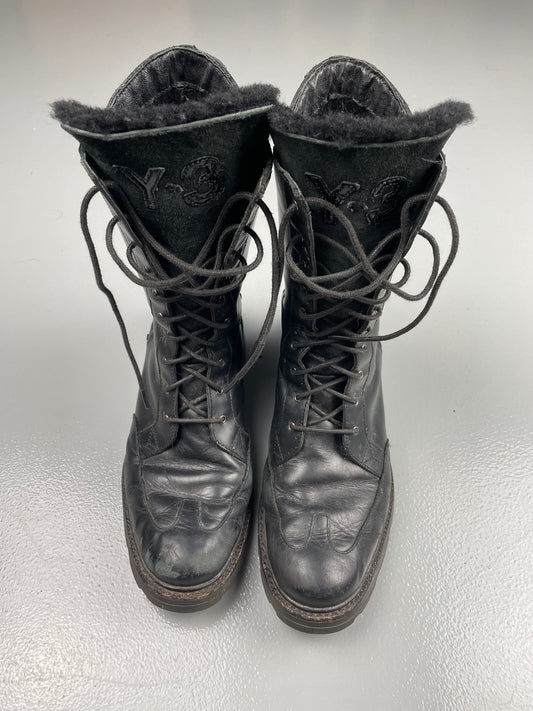 Y-3 - A/W 2013 - leather boots - women's size UK6D