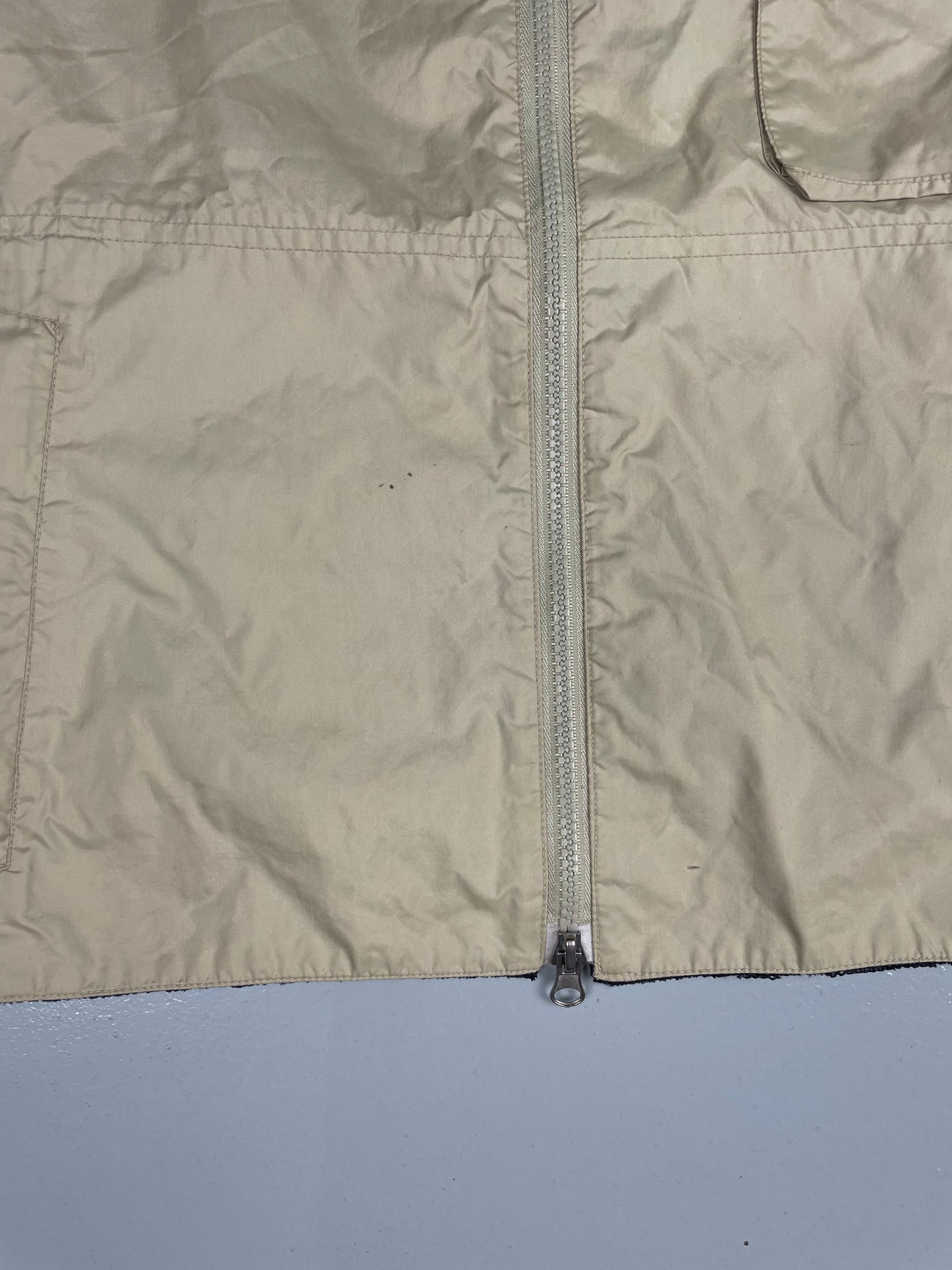 vintage Armani Jeans cropped jacket with packable hood - men's size 48 (M)
