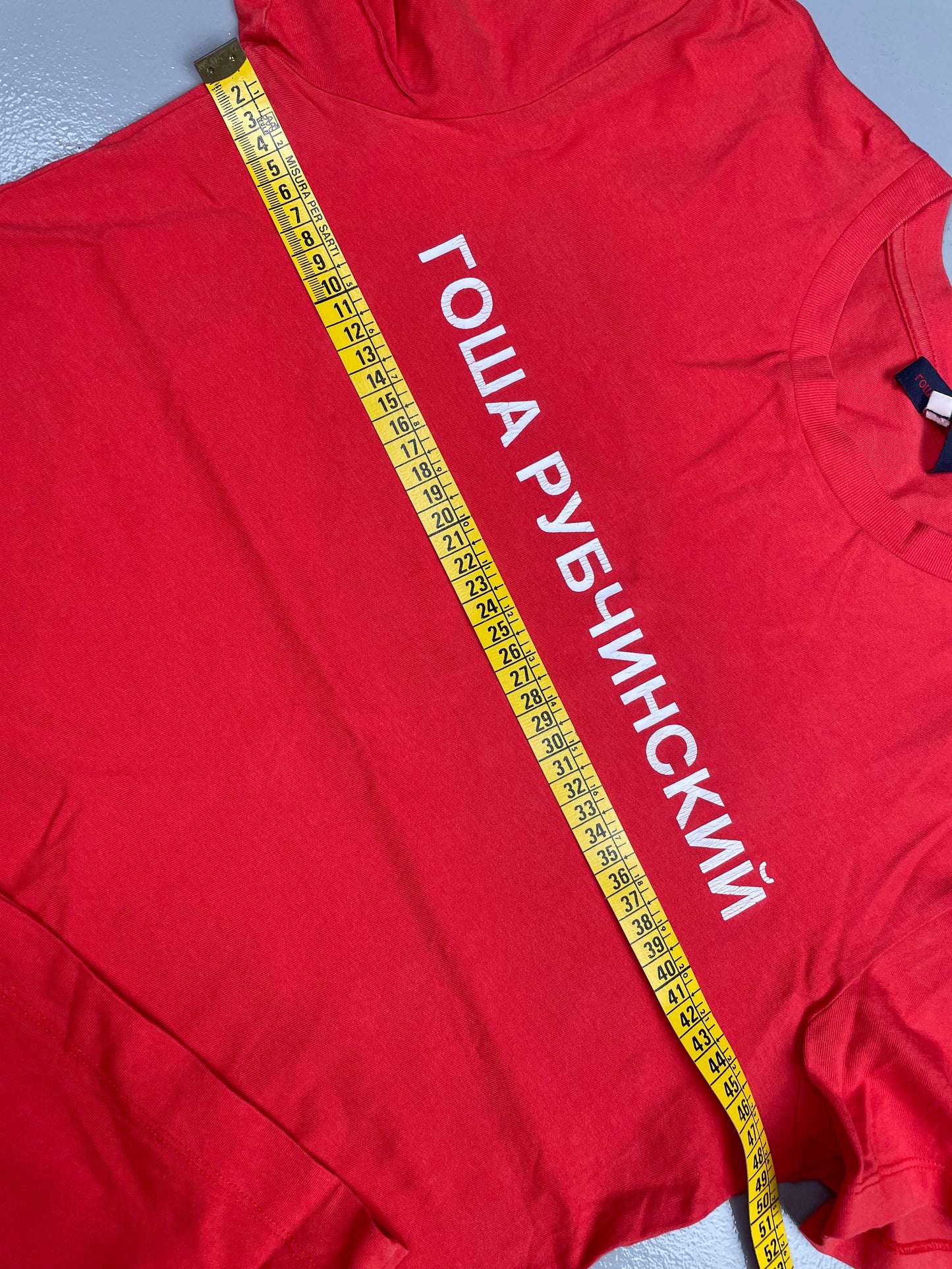 Gosha Rubchinskiy S/S 2015 OG logo t-shirt (red) - size M