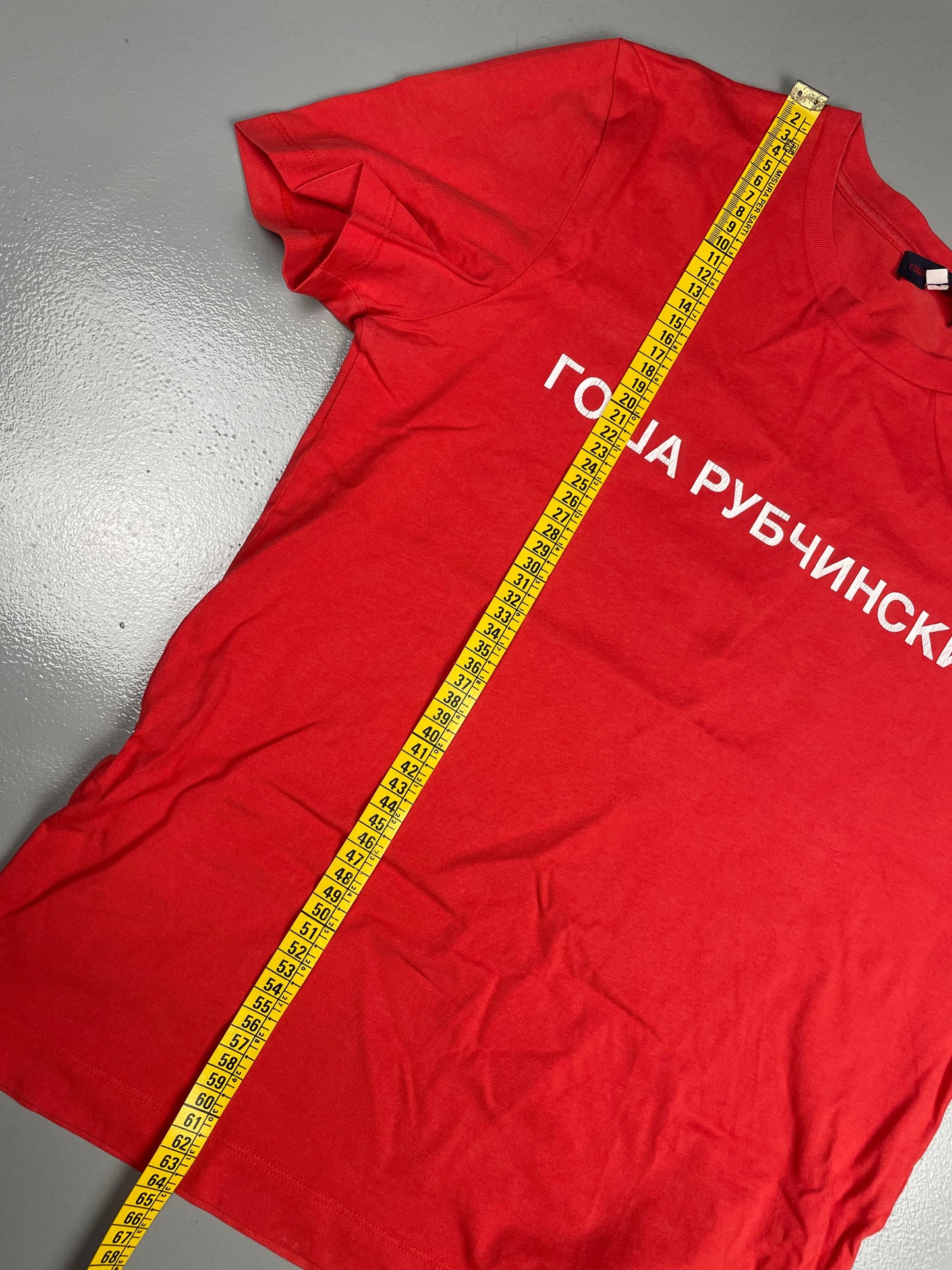 Gosha Rubchinskiy S/S 2015 OG logo t-shirt (red) - size M