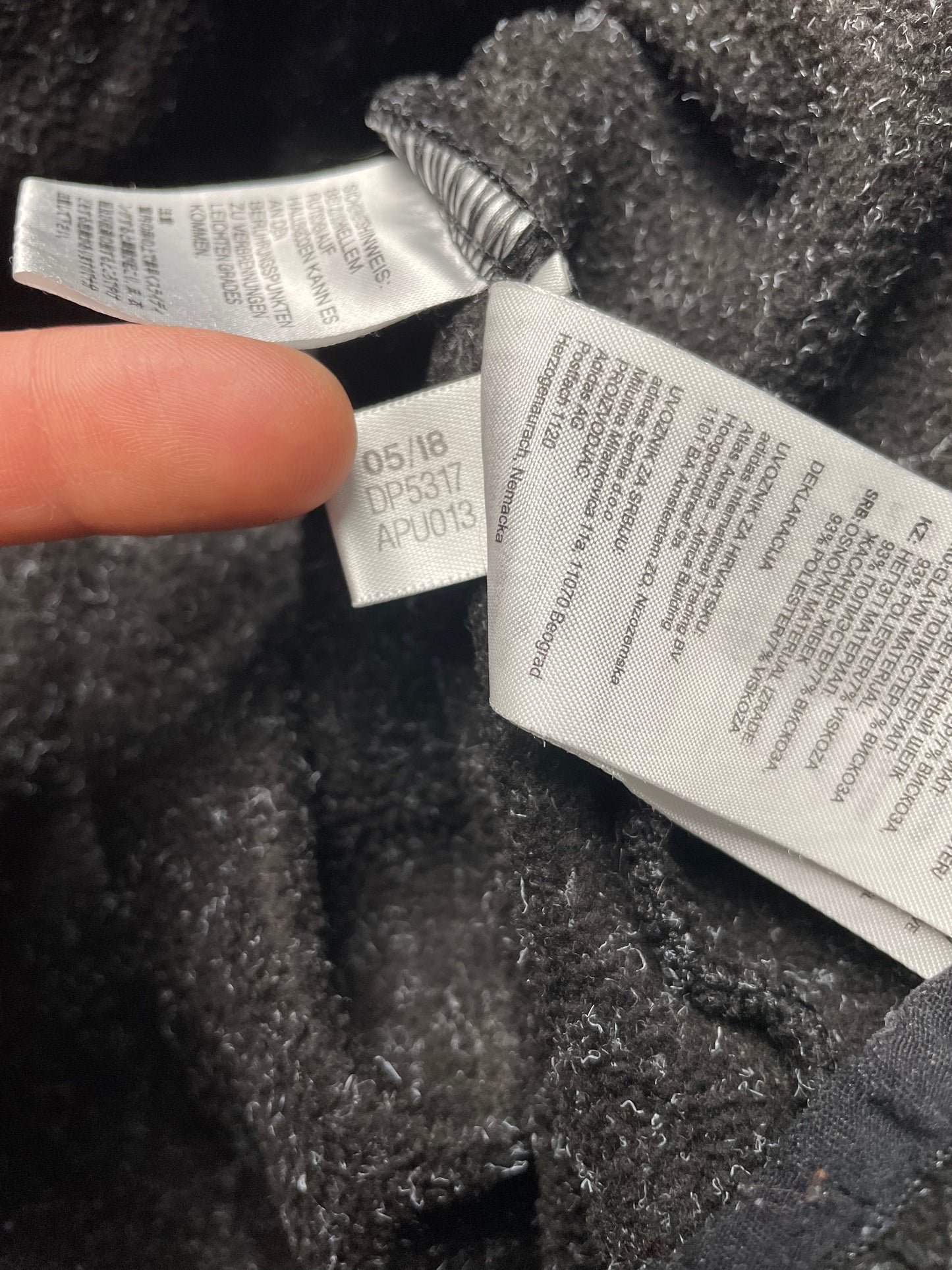 adidas X Gosha Rubchinskiy A/W 2018 World Cup half-zip fleece (black) - size L