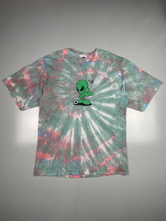Gosha Rubchinskiy - S/S 2018 - "World Cup" alien tie-dye t-shirt - size M