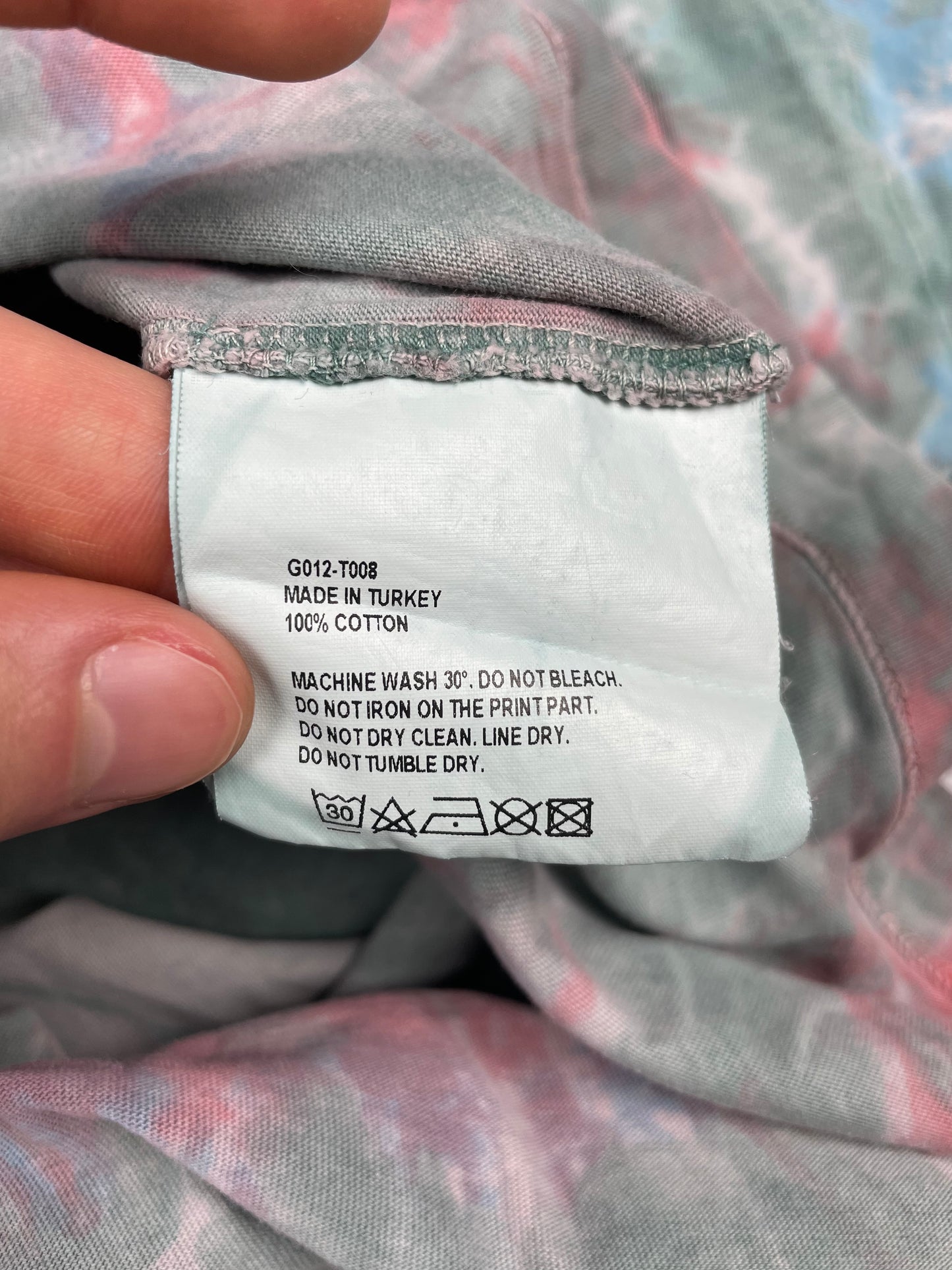 Gosha Rubchinskiy - S/S 2018 - "World Cup" alien tie-dye t-shirt - size M