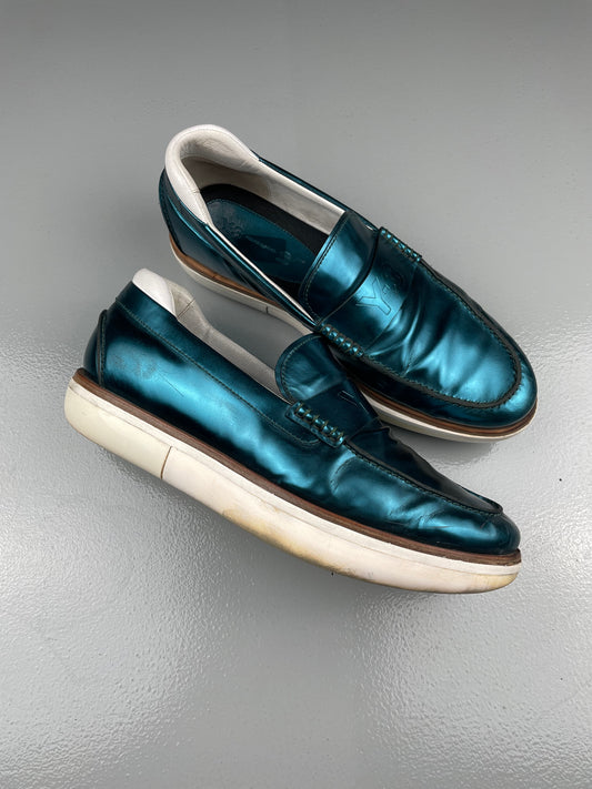 Y-3 sample platform metallic loafers - size 42 2/3
