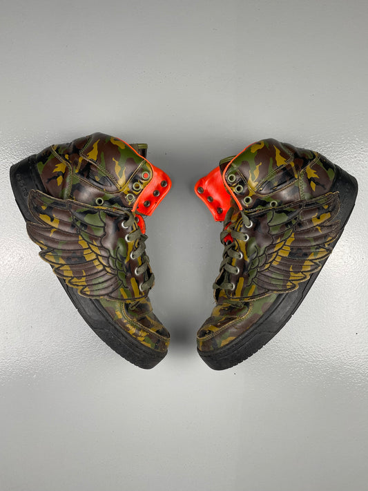 adidas X Jeremy Scott A/W 2011 JS Wings 1.0 Camo - size 43 1/3