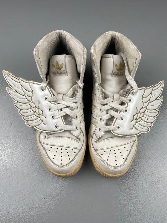 adidas X Jeremy Scott S/S 2010 JS Wings 1.0 white/gold - size 38