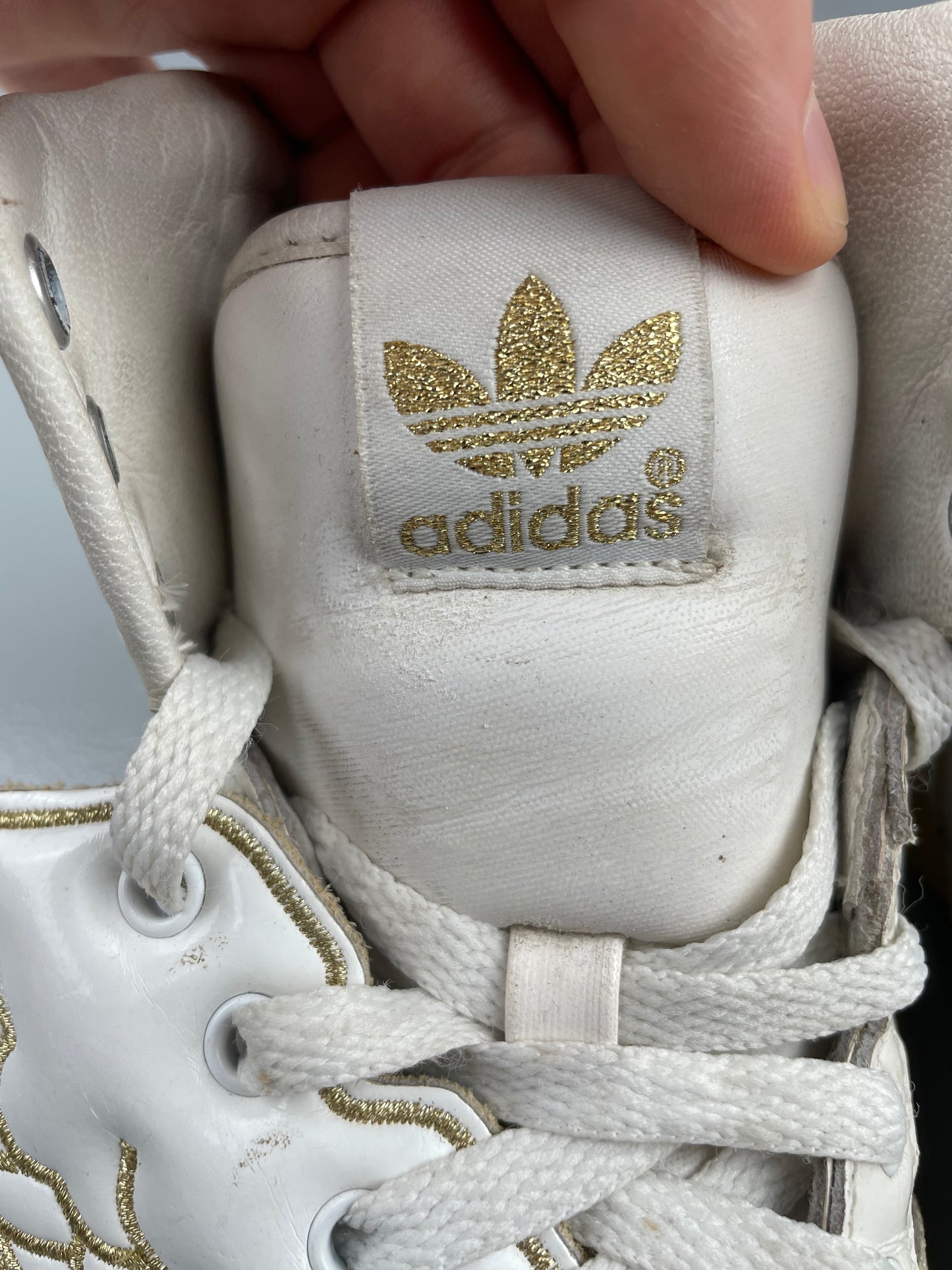adidas X Jeremy Scott S/S 2010 JS Wings 1.0 white/gold - size 38