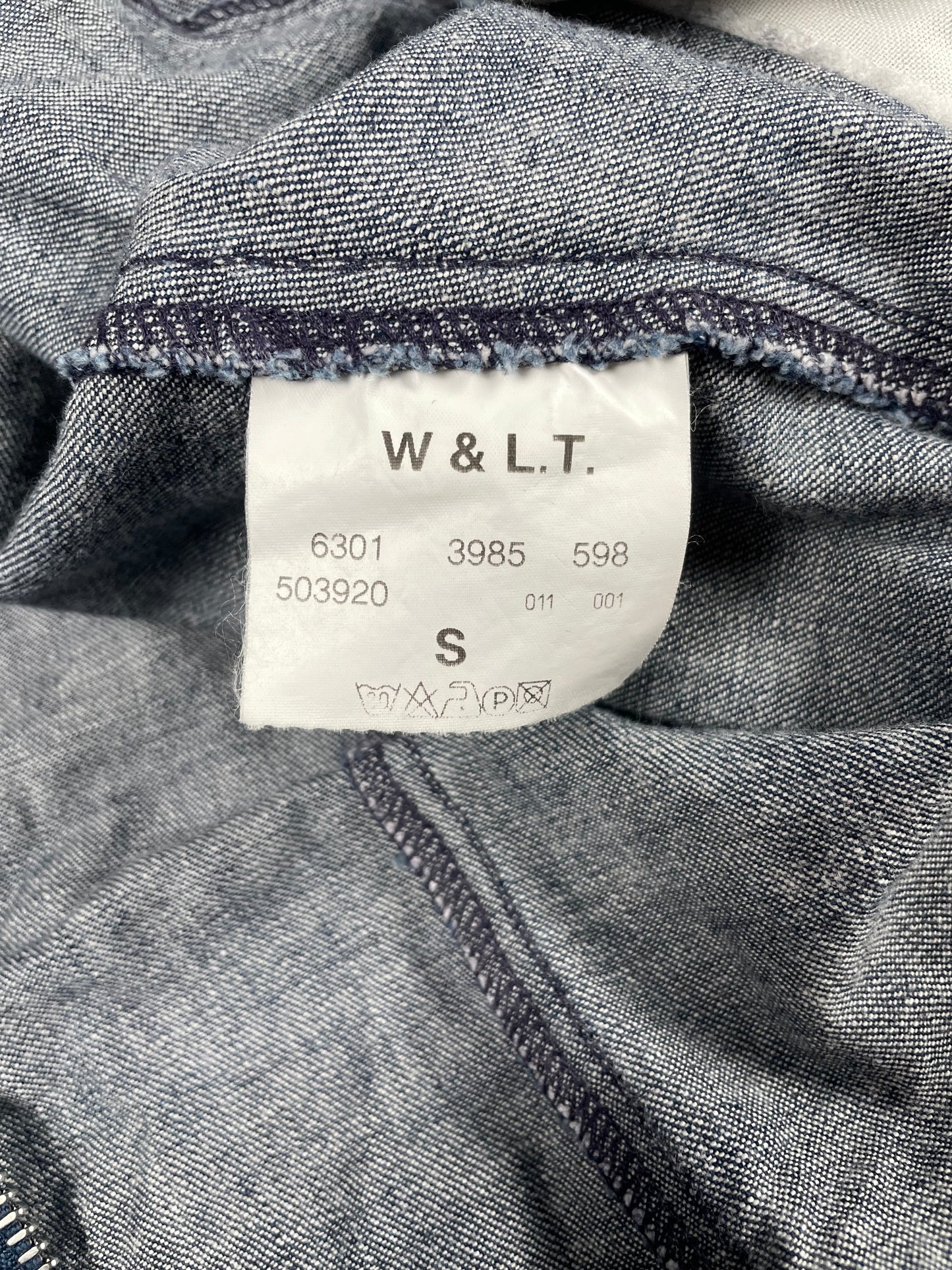 vintage Walter Van Beirendonck W.&L.T. women's denim jacket - size S