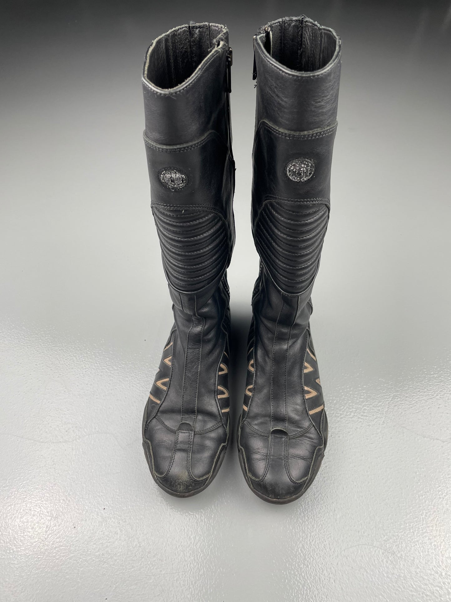 vintage Walter Van Beirendonck W.&L.T. - leather biker boots - size 37