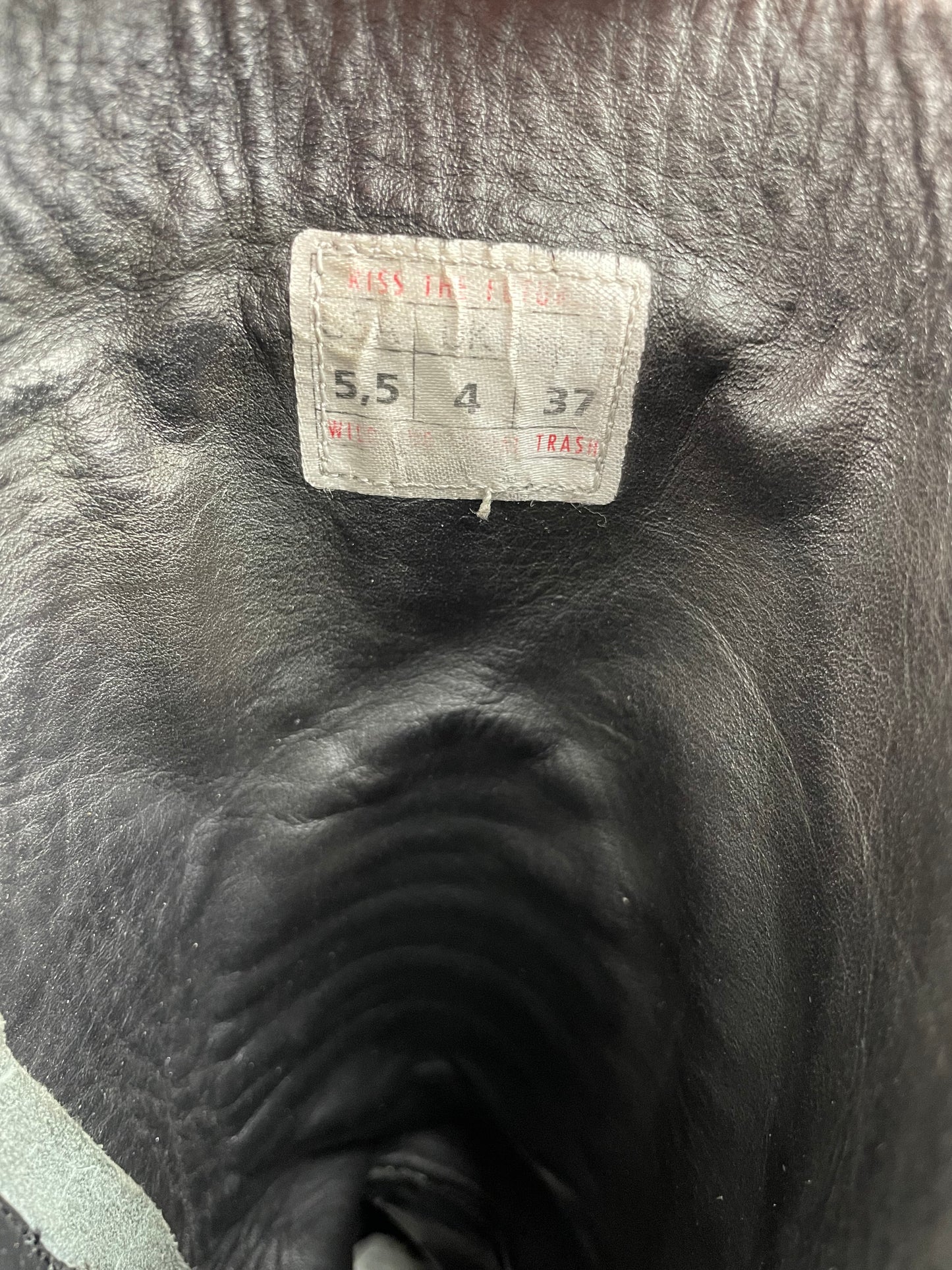 vintage Walter Van Beirendonck W.&L.T. - leather biker boots - size 37