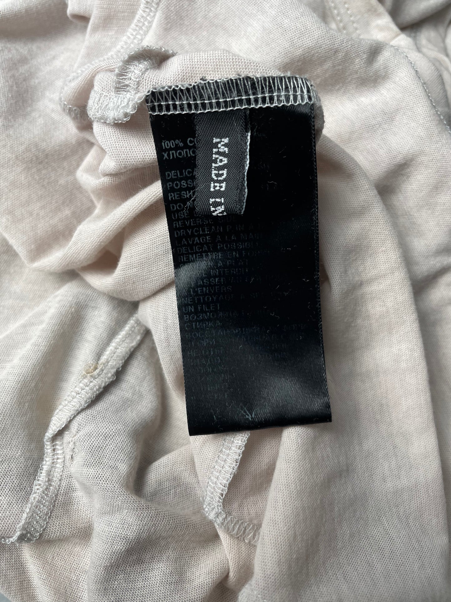 Ann Demeulemeester "I laugh Because I'm Happy" tank top with laces - women's size 42