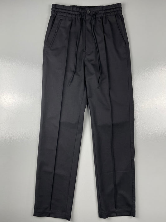 Y-3 S/S 2020 Refined Wool Stretch Slim Pants (Black) - size XS