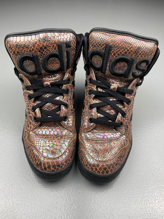 adidas X Jeremy Scott 2013 Instinct Hi Rainbow Snakeskin - size 40 2/3