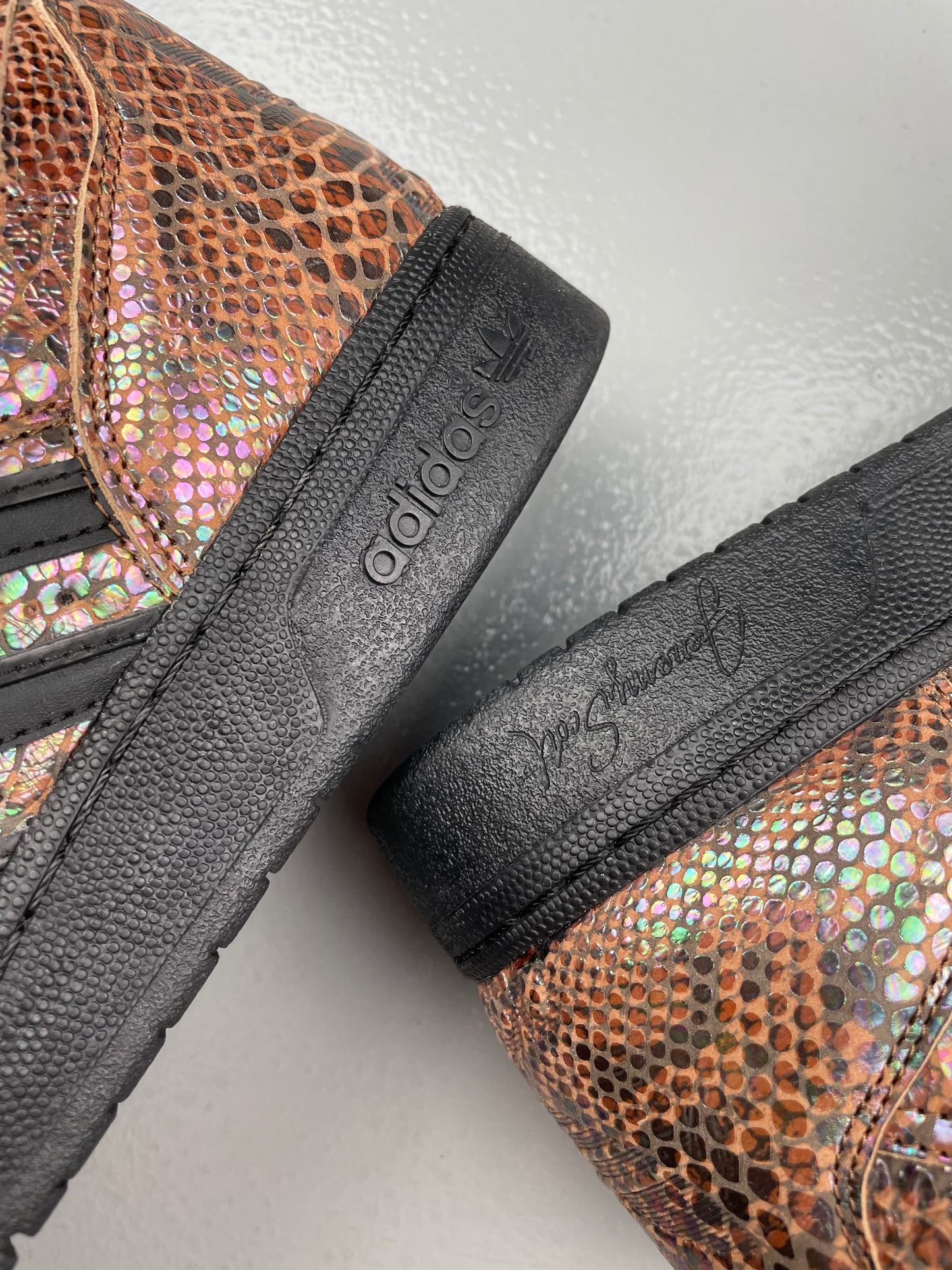 adidas X Jeremy Scott 2013 Instinct Hi Rainbow Snakeskin - size 40 2/3