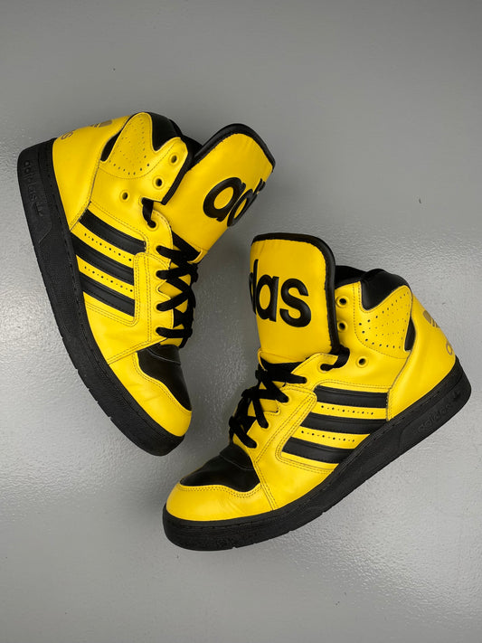 adidas Originals by Jeremy Scott S/S 2012 Instinct Hi (Black/Yellow) - size 45 1/3