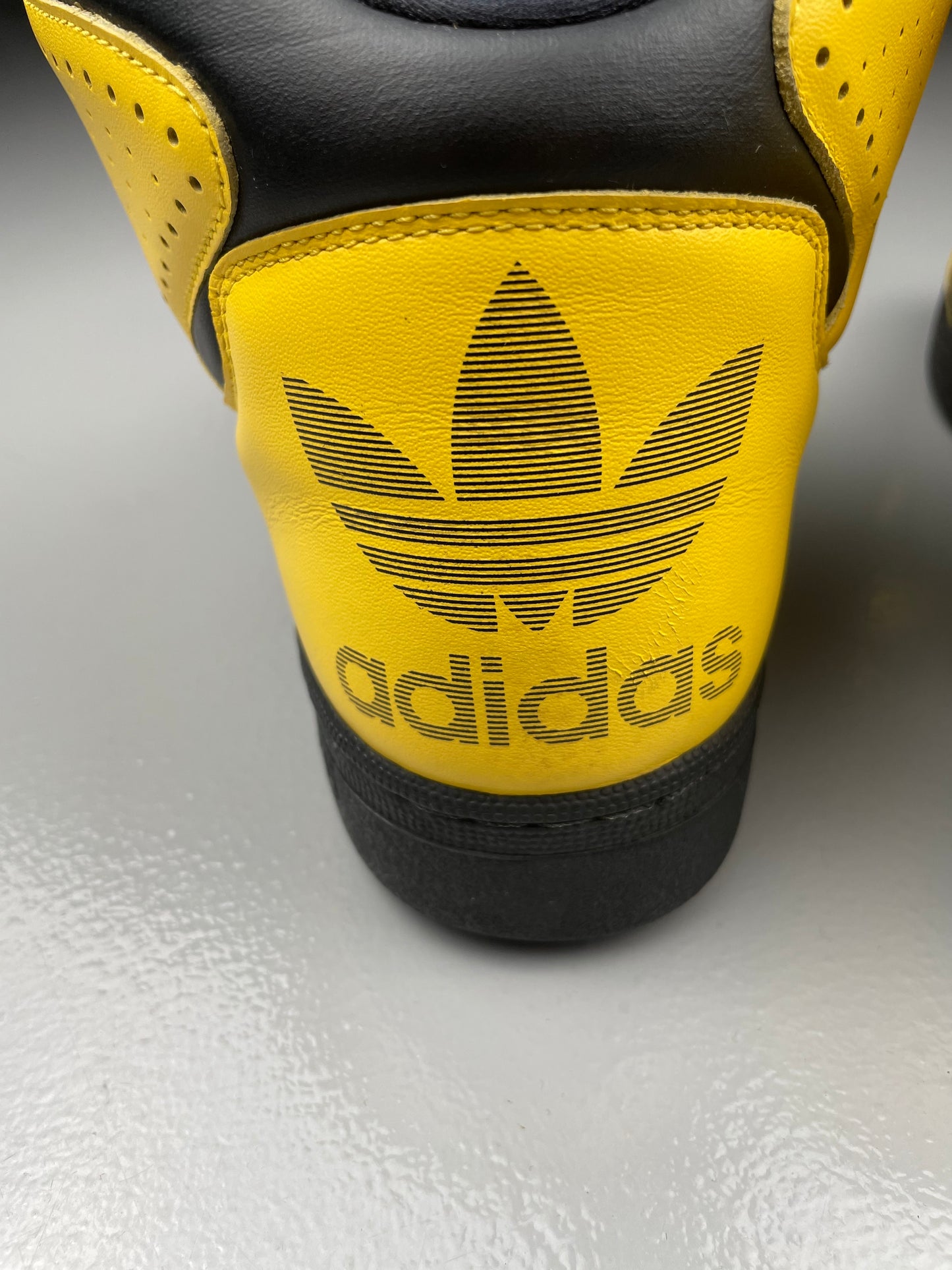 adidas Originals by Jeremy Scott S/S 2012 Instinct Hi (Black/Yellow) - size 45 1/3