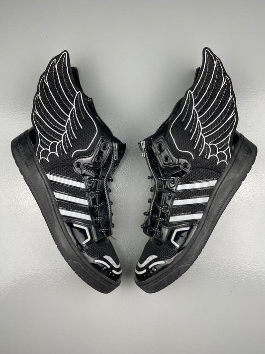 adidas Originals by Jeremy Scott 2015 JS Wings 2.0 Mesh (black) - size 46 2/3