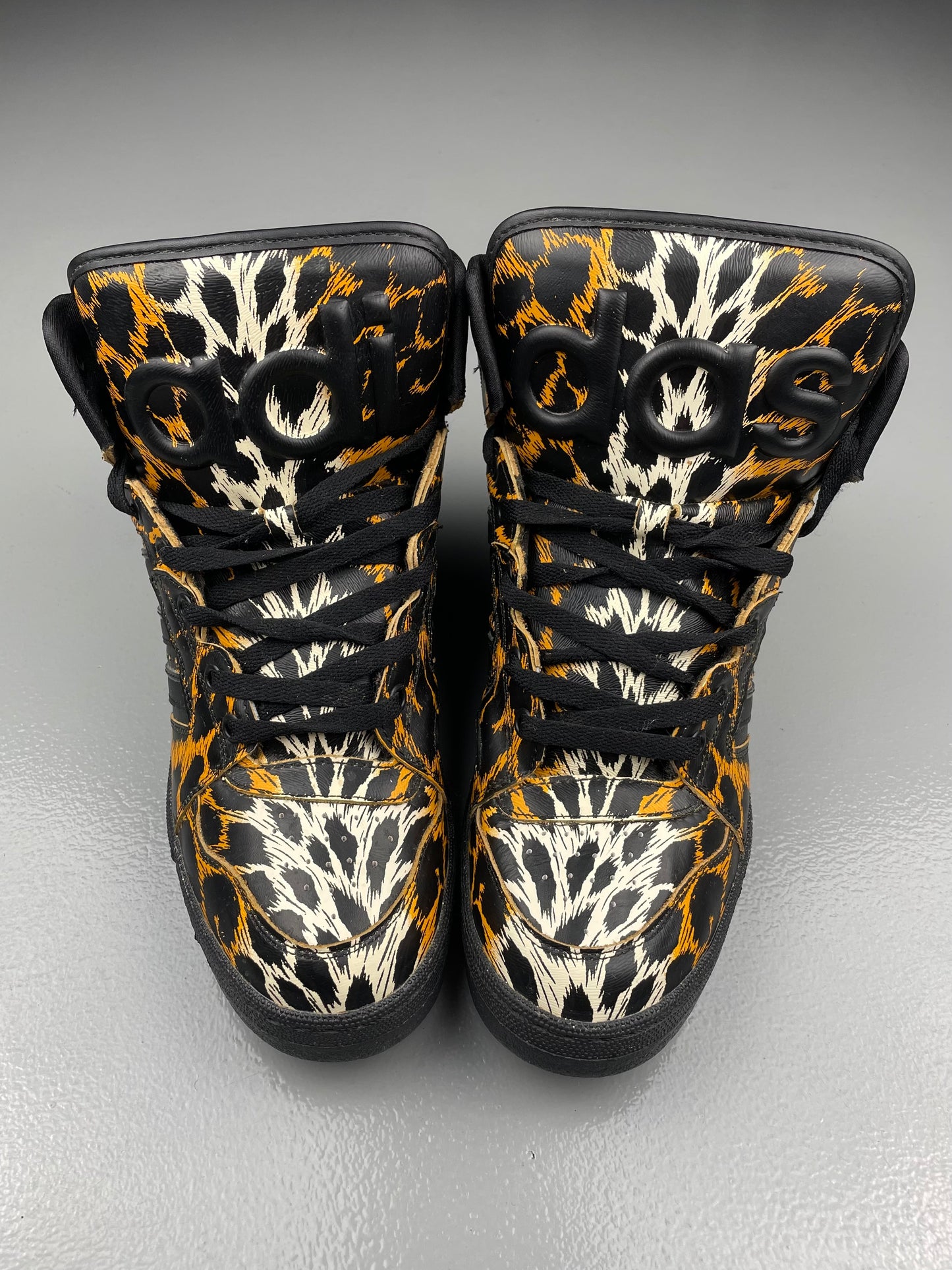 adidas X Jeremy Scott S/S 2014 JS Instinct Hi "Leopard" - size 44