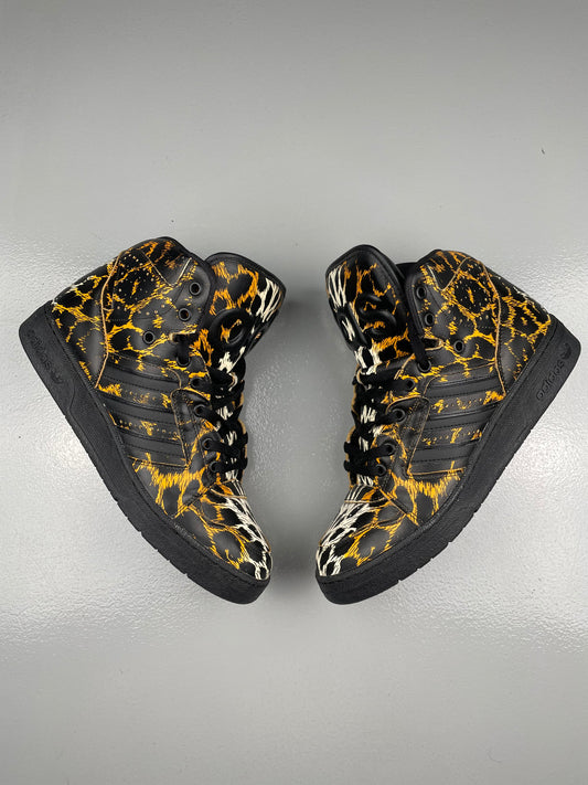 adidas X Jeremy Scott S/S 2014 JS Instinct Hi "Leopard" - size 44