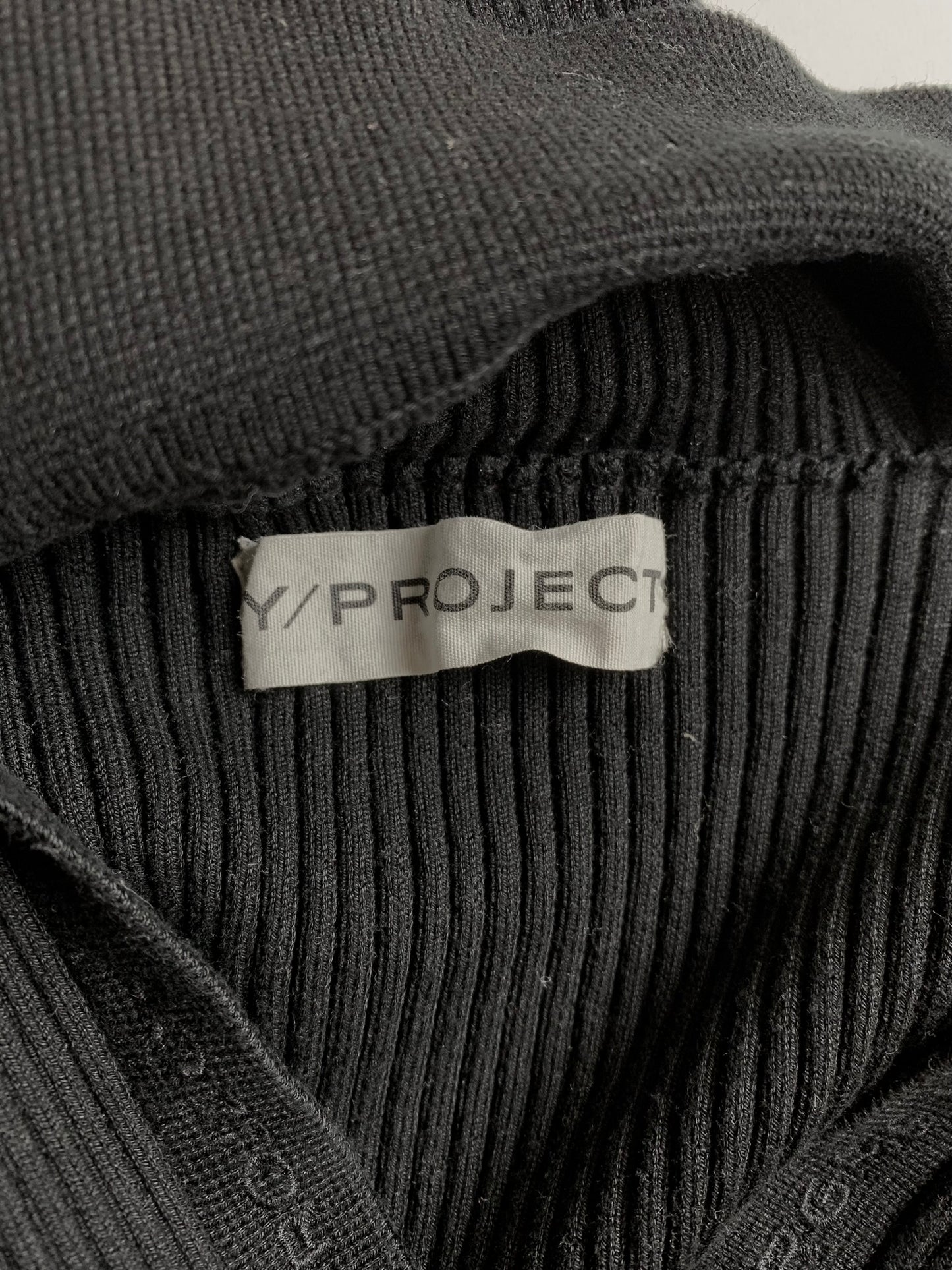 Y/Project - S/S 2024 - Evergreen double collar ribbed top - size S