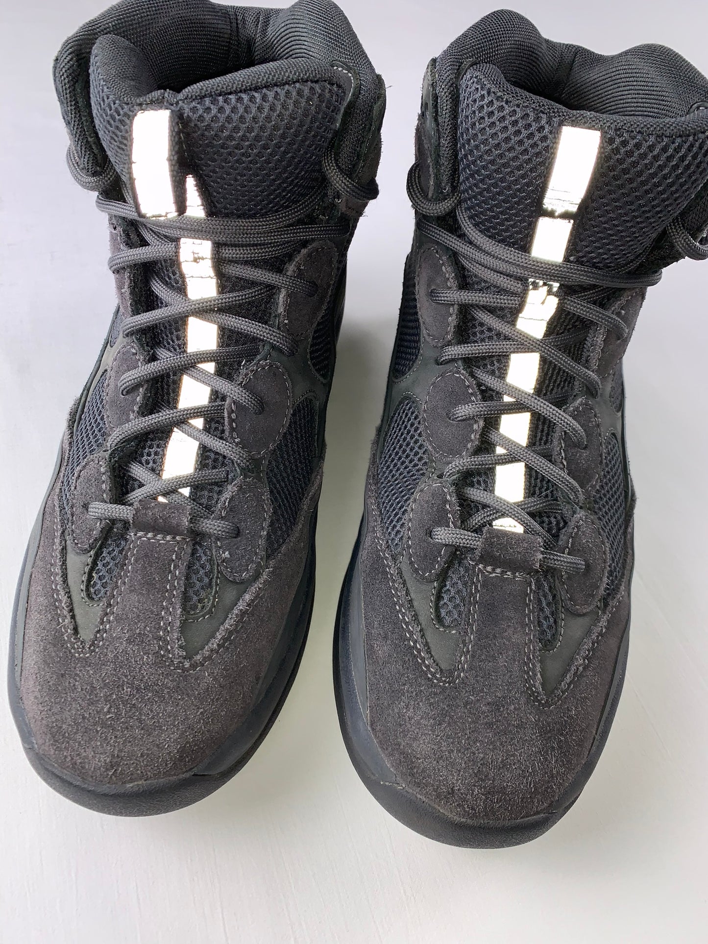 YEEZY Season 6 (2018) - Thick Suede, Mesh and Nubuck Desert Boot (Graphite) - size 45