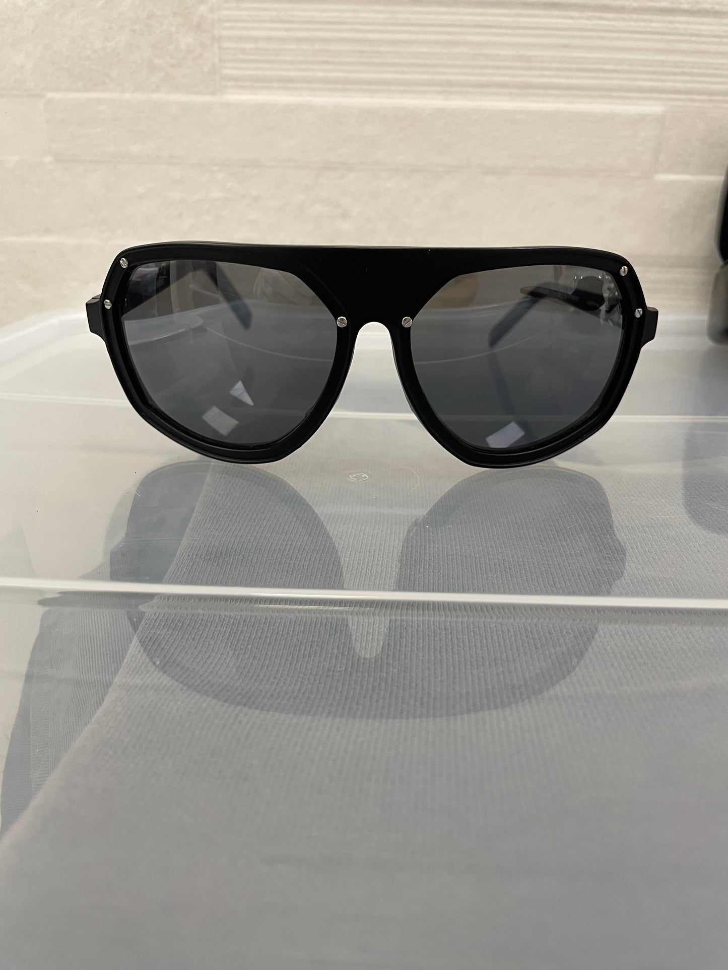 Linda Farrow X Raf Simons S/S 2008 CAT3 RAF 5E aviator sunglasses