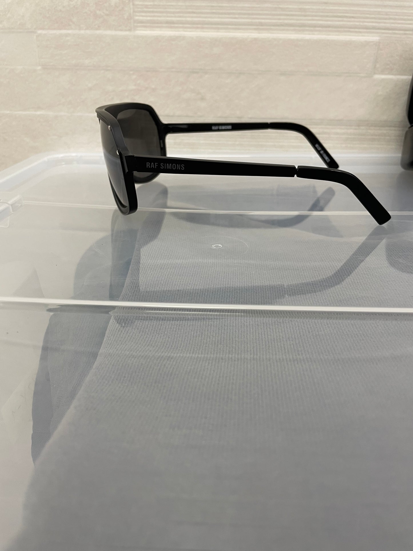 Linda Farrow X Raf Simons S/S 2008 CAT3 RAF 5E aviator sunglasses